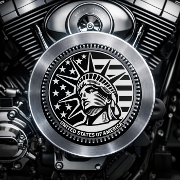EFI (antigo) 1995–2023 (Sportster + Magneti Marelli) – Estátua da Liberdade – Preto